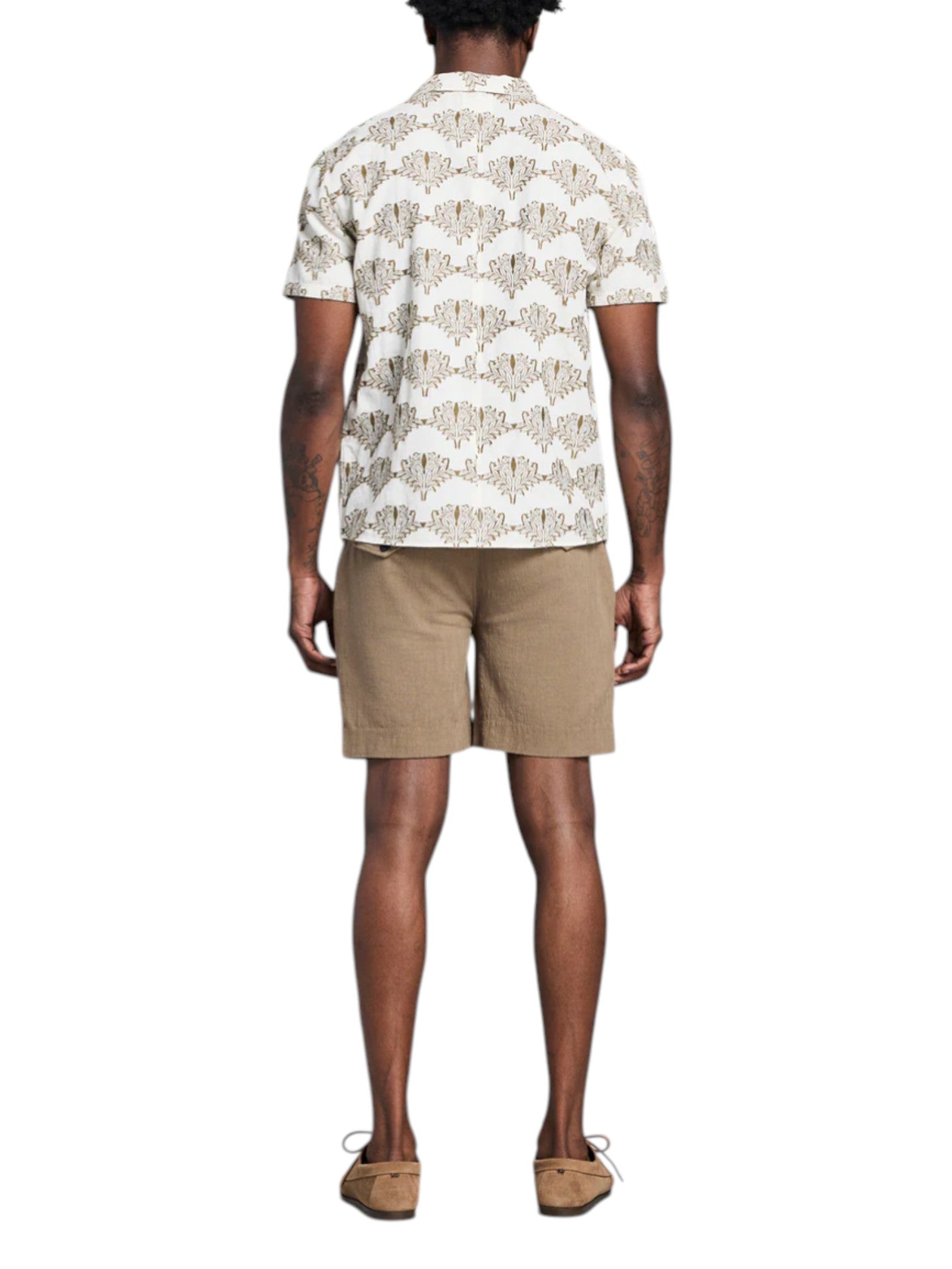 BOTANICAL JACQUARD CAMP SS - L.E. & Chalk