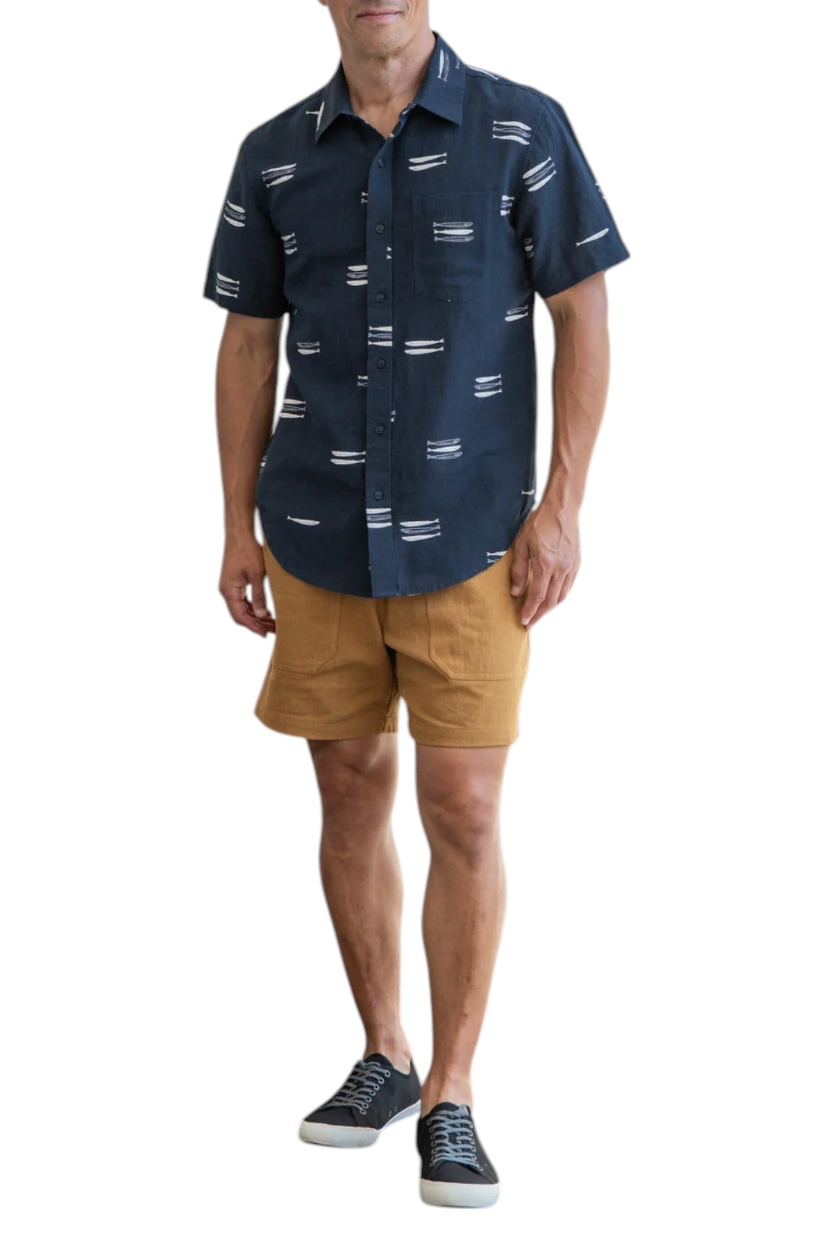 HARBOR SLIM SHIRT - L.E. & Chalk