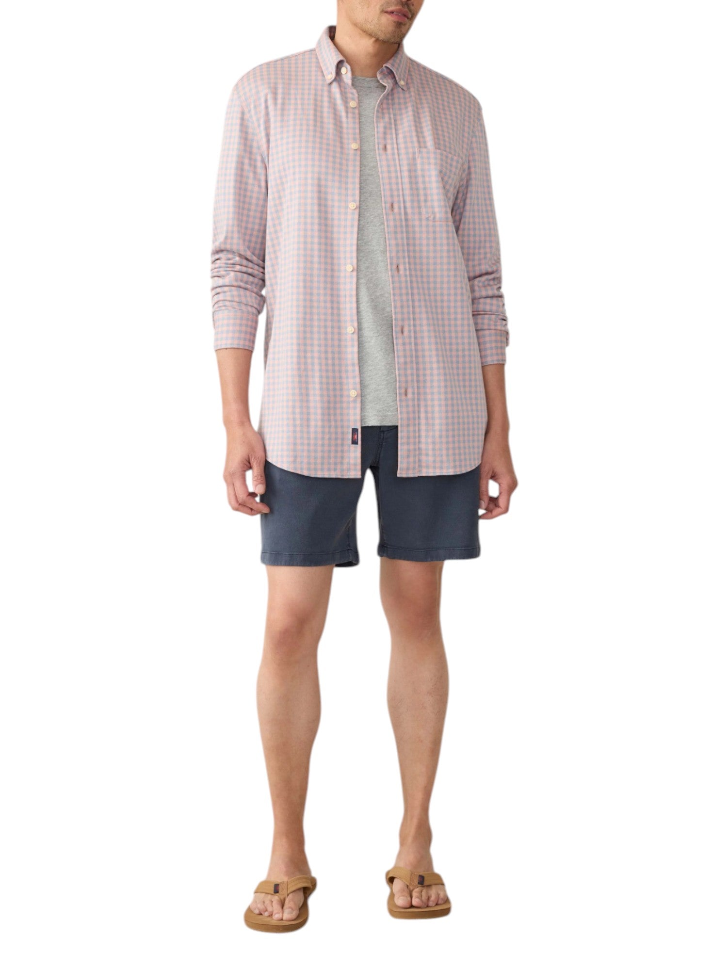 COASTLINE KNIT SHIRT - L.E. & Chalk