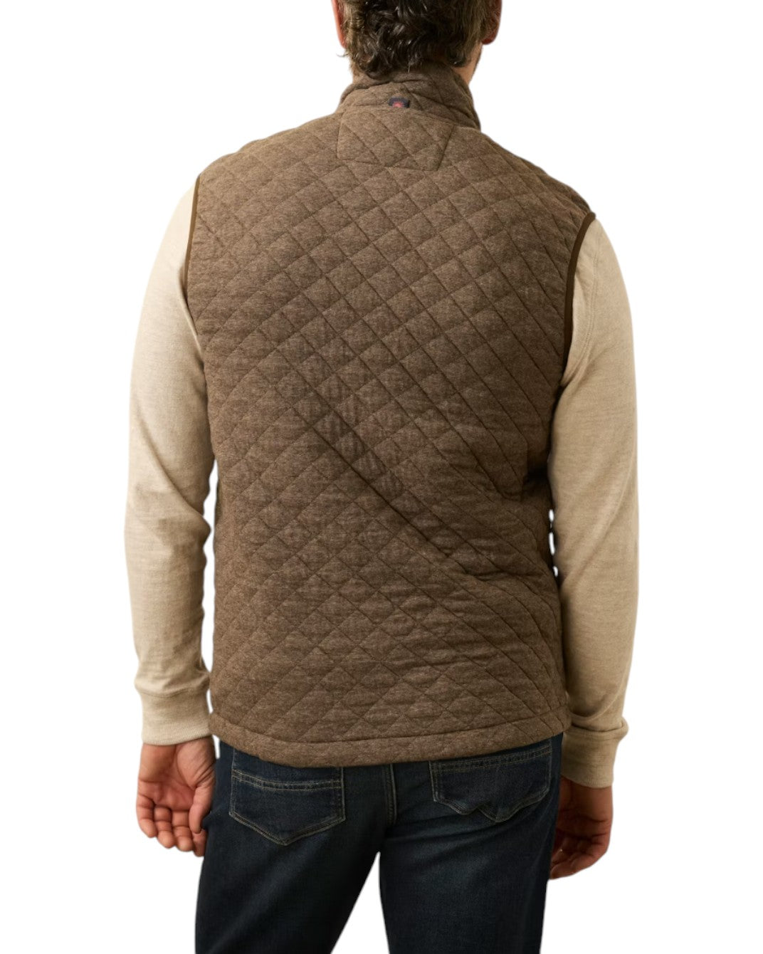 EPIC QUILTED FLEECE VEST - L.E. & Chalk