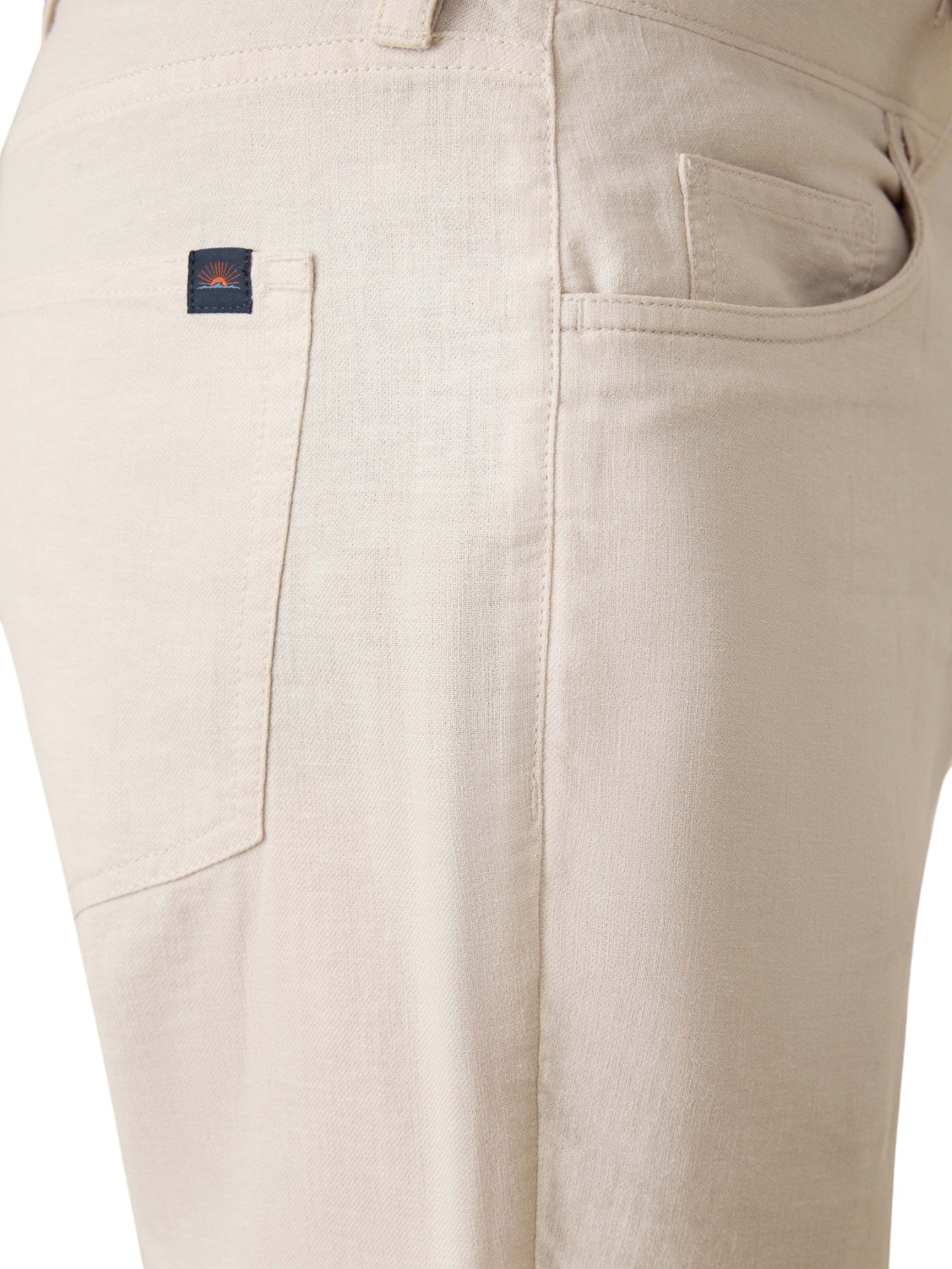 MOVEMENT LINEN 5 POCKET PANT - L.E. & Chalk