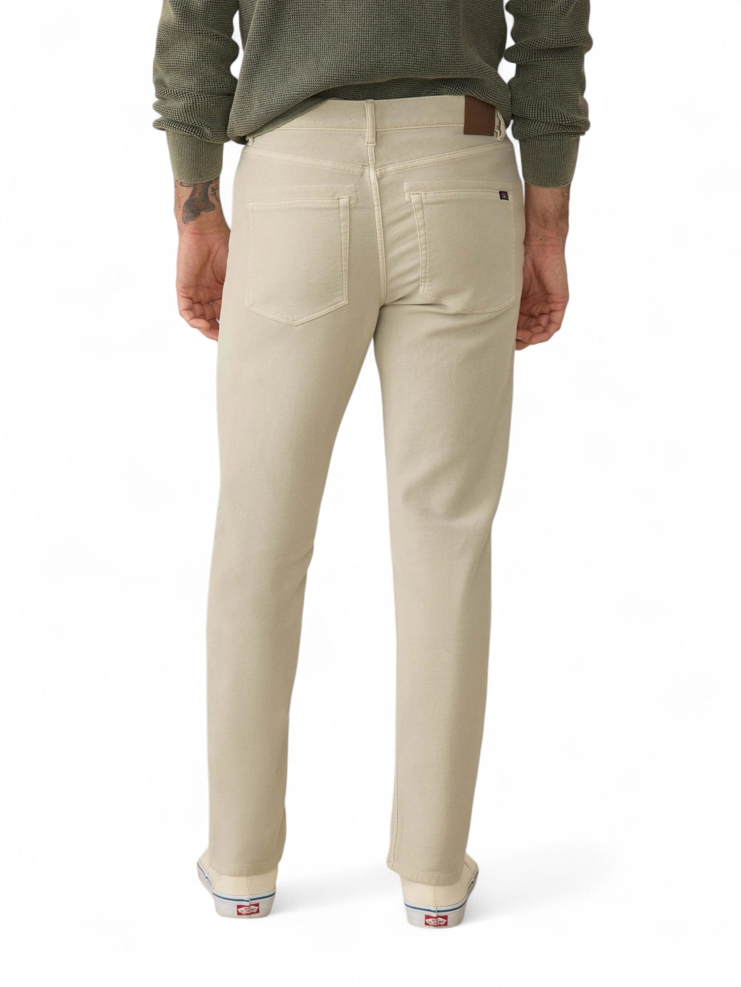 STRETCH TERRY 5 POCKET PANT - L.E. & Chalk