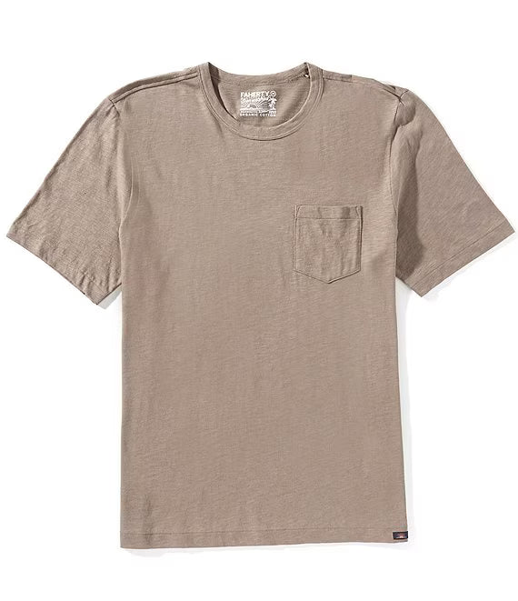 SUNWASHED POCKET TEE - L.E. & Chalk