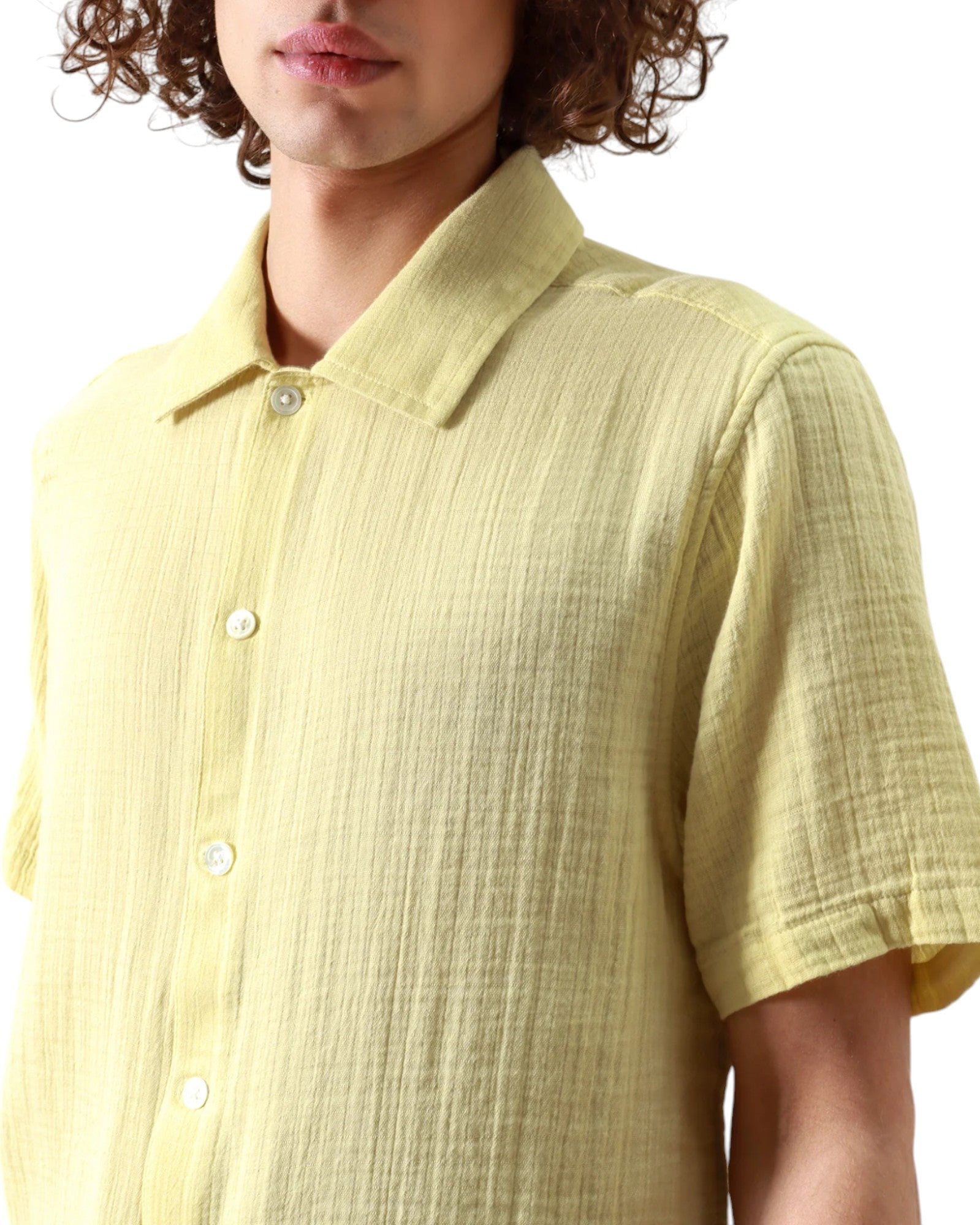 BUSEY DOUBLE CLOTH SHIRT - L.E. & Chalk