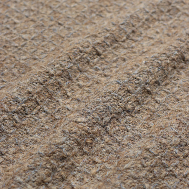 KIER KNITTED DIAMOND CABLE POLO - L.E. & Chalk