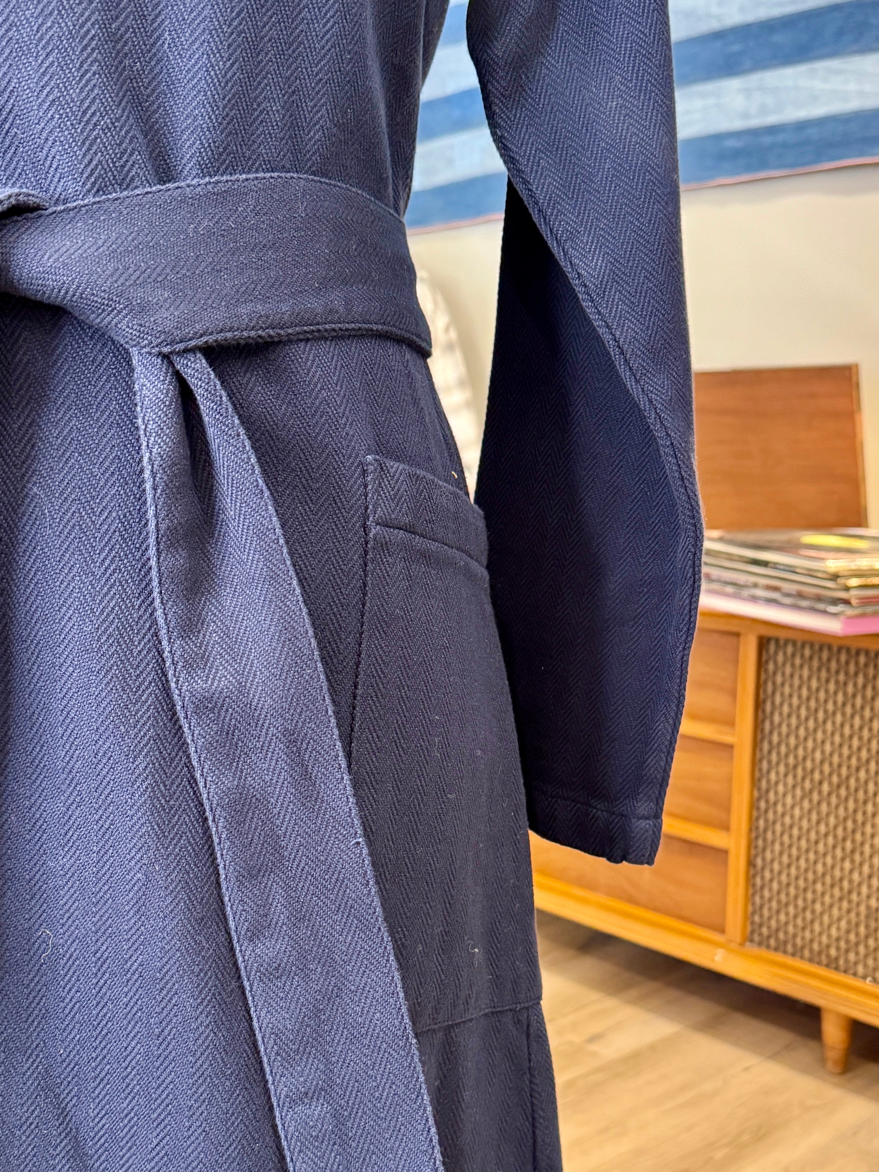 HERRINGBONE ROBE - L.E. & Chalk