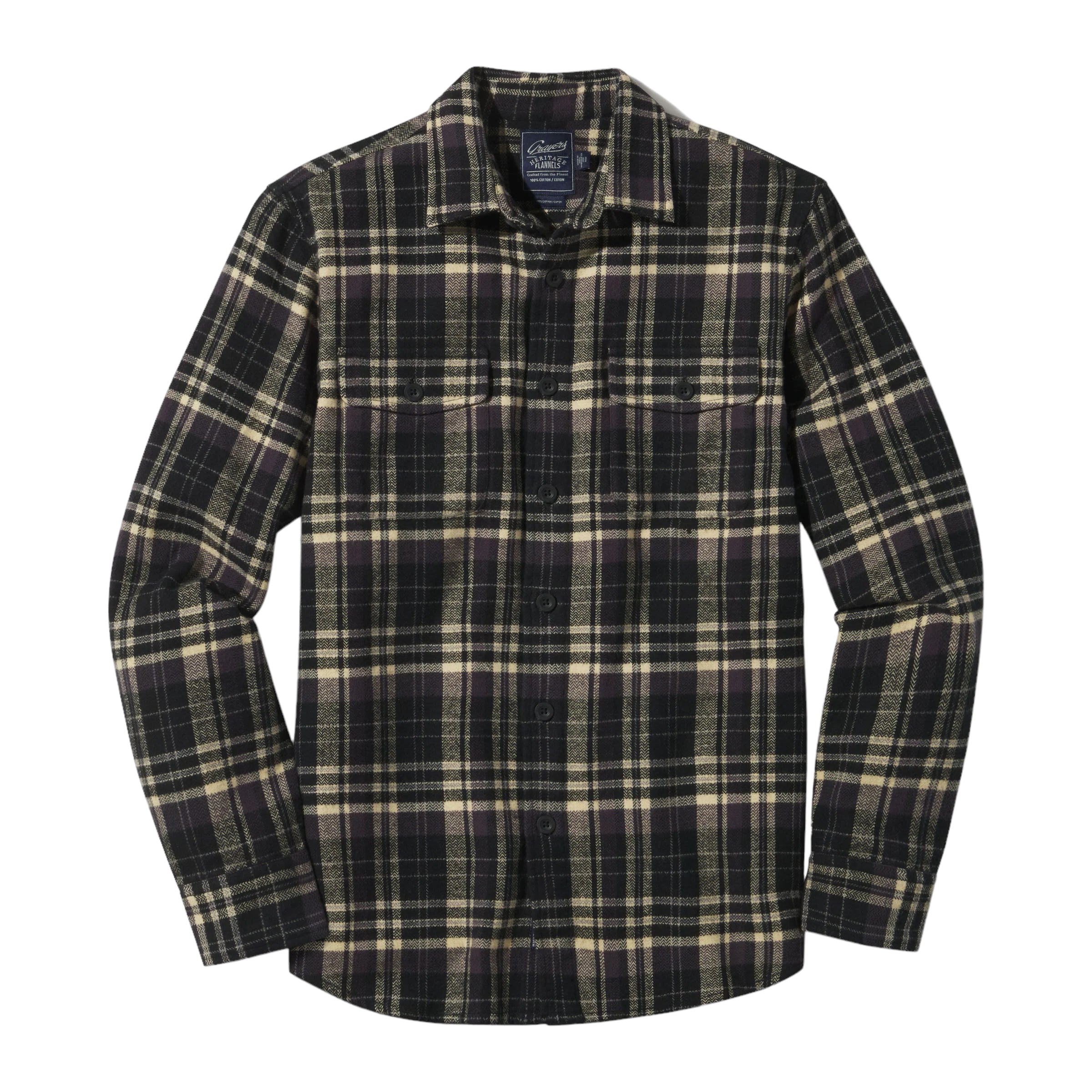 HERRINGBONE HERITAGE FLANNEL - L.E. & Chalk