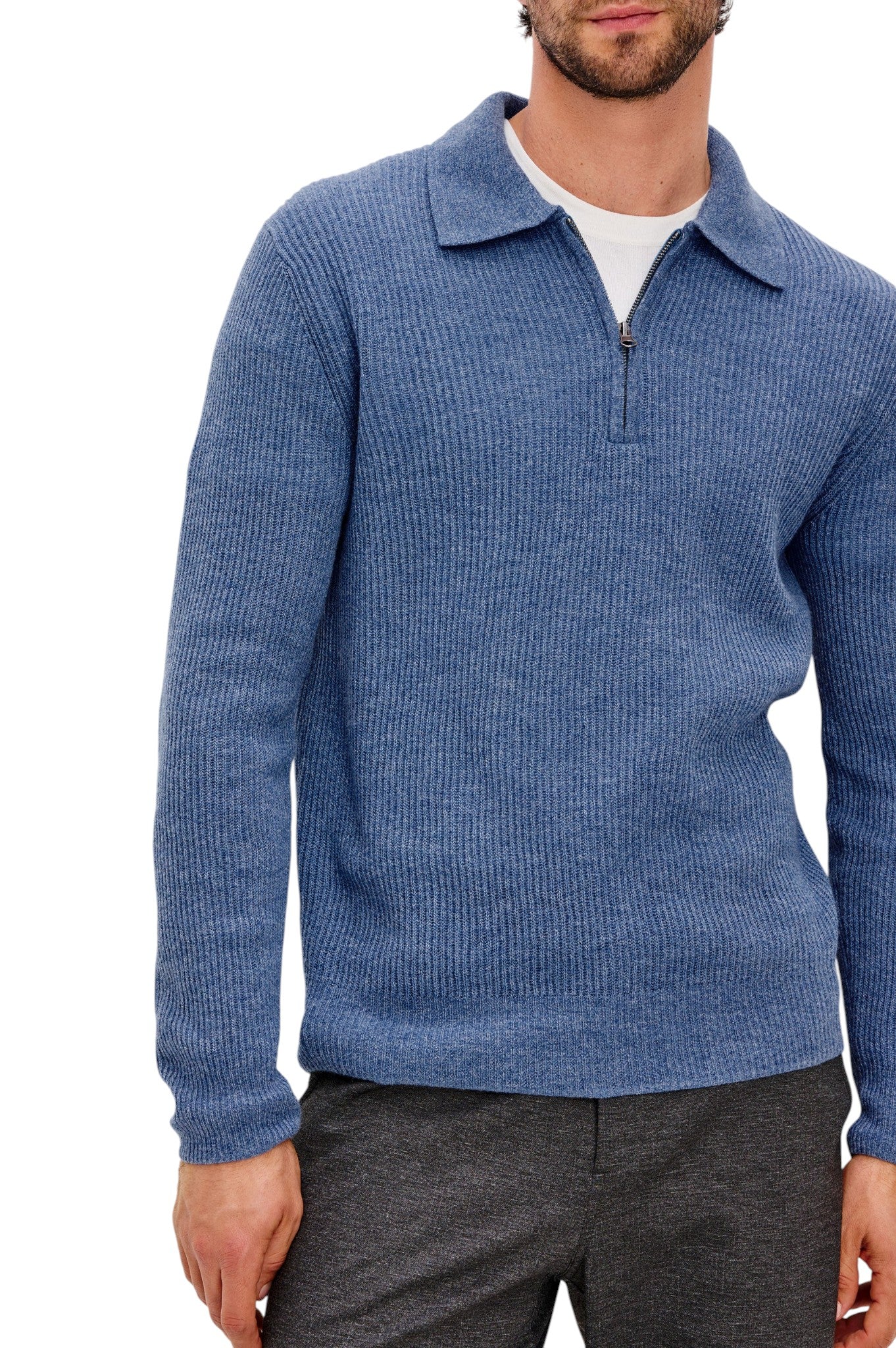 MONTY QUARTER ZIP - L.E. & Chalk