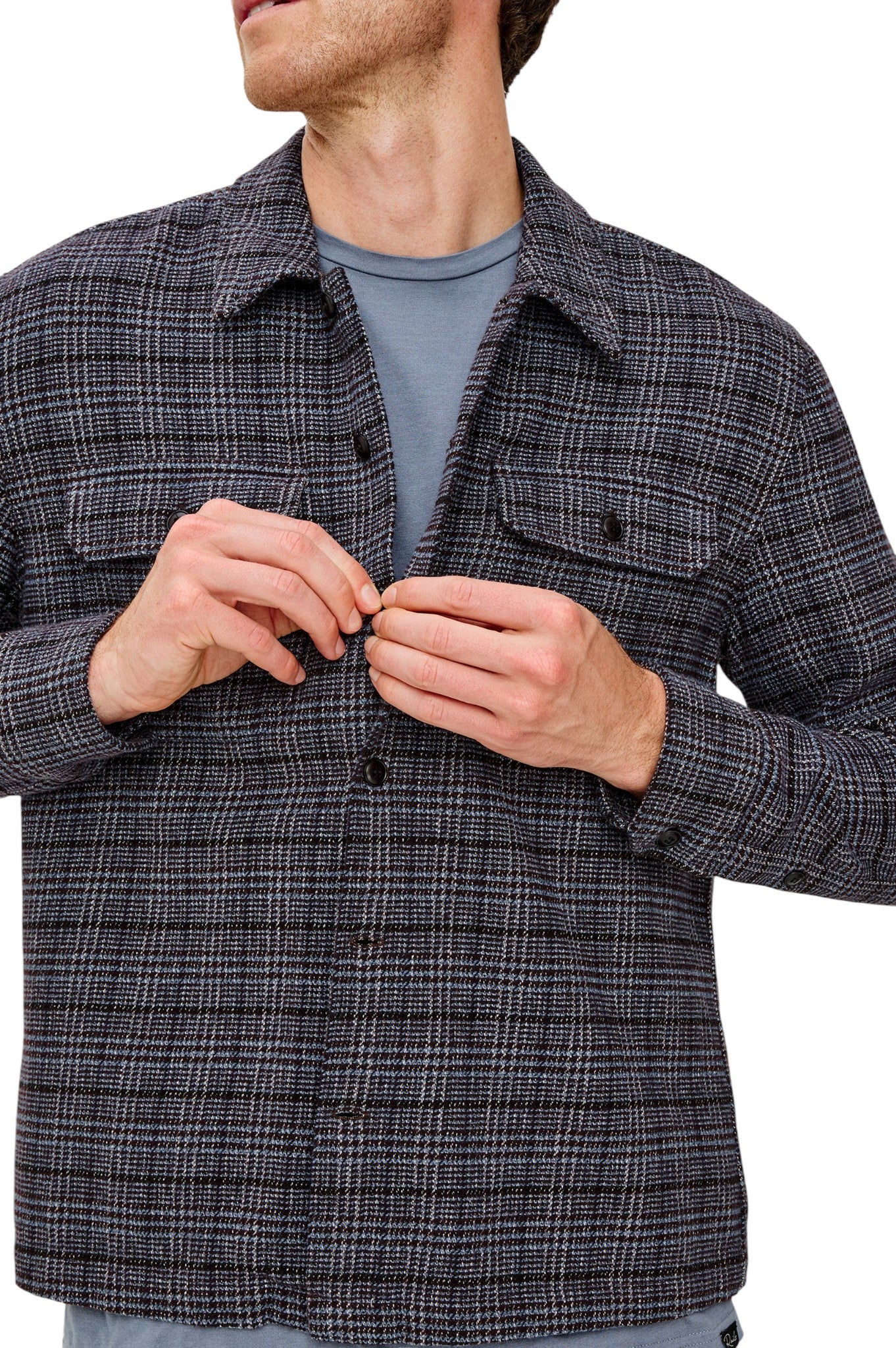 STELLAN SHIRT JACKET - L.E. & Chalk