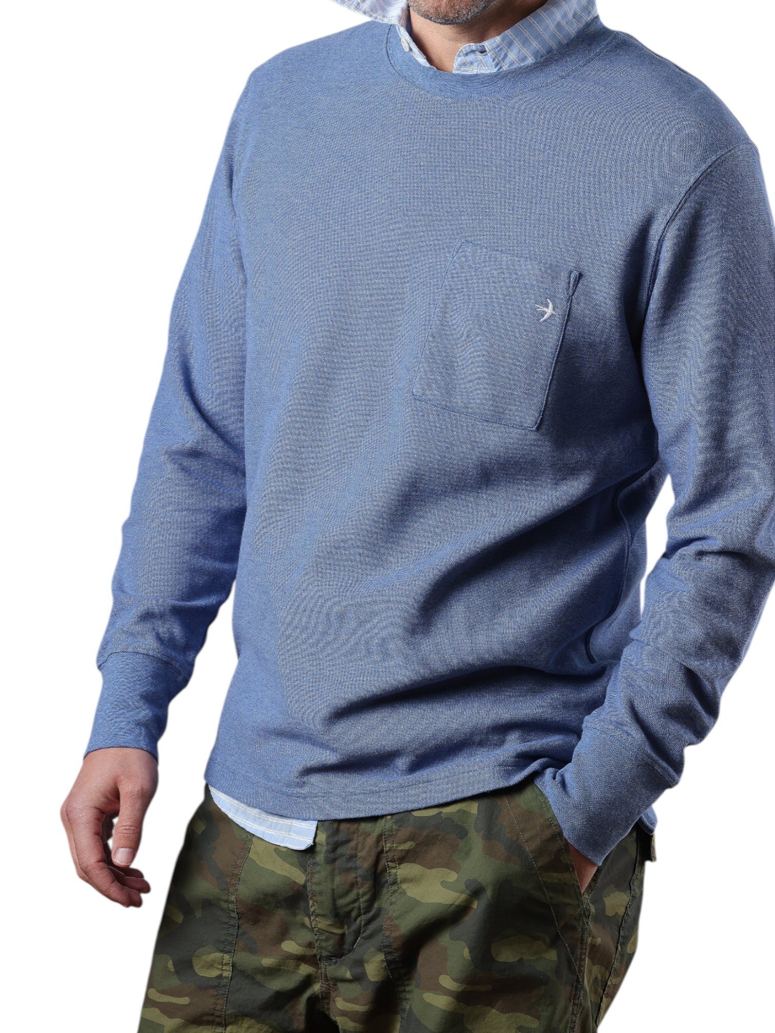 L/S VINTAGE PIQUE CREW
