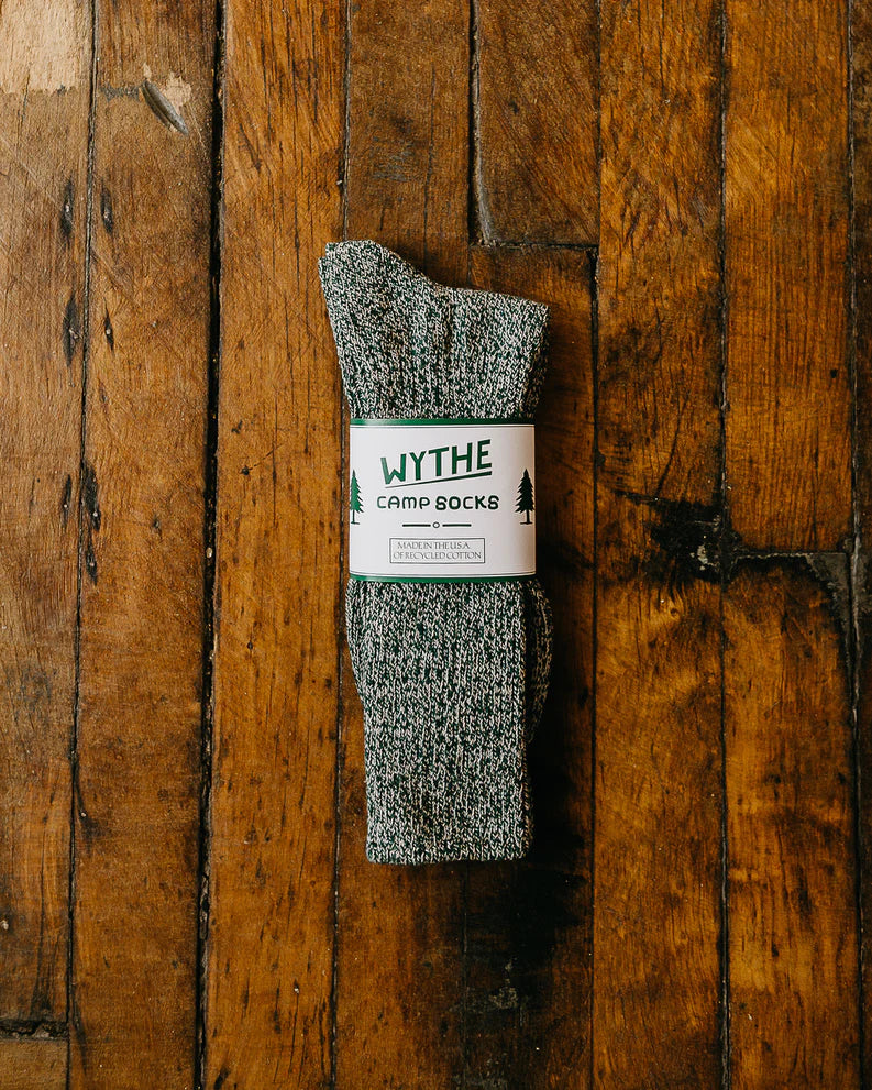 RECYCLED COTTON CAMP SOCKS - L.E. &amp; Chalk