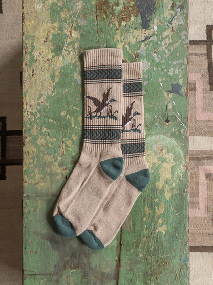 JACQUARD CAMP SOCKS - L.E. &amp; Chalk