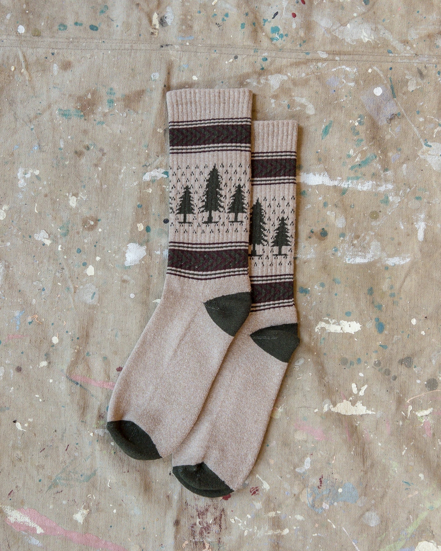 JACQUARD CAMP SOCKS - L.E. &amp; Chalk