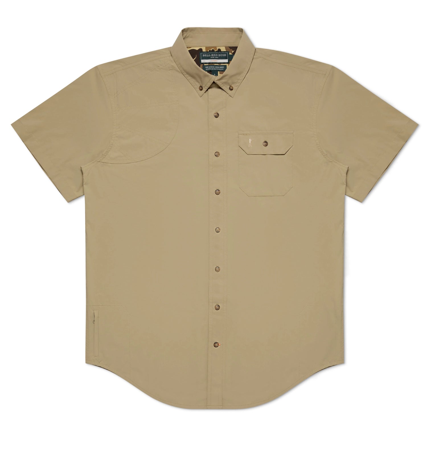 ACTIVE+FIELD SHIRT SS - L.E. &amp; Chalk
