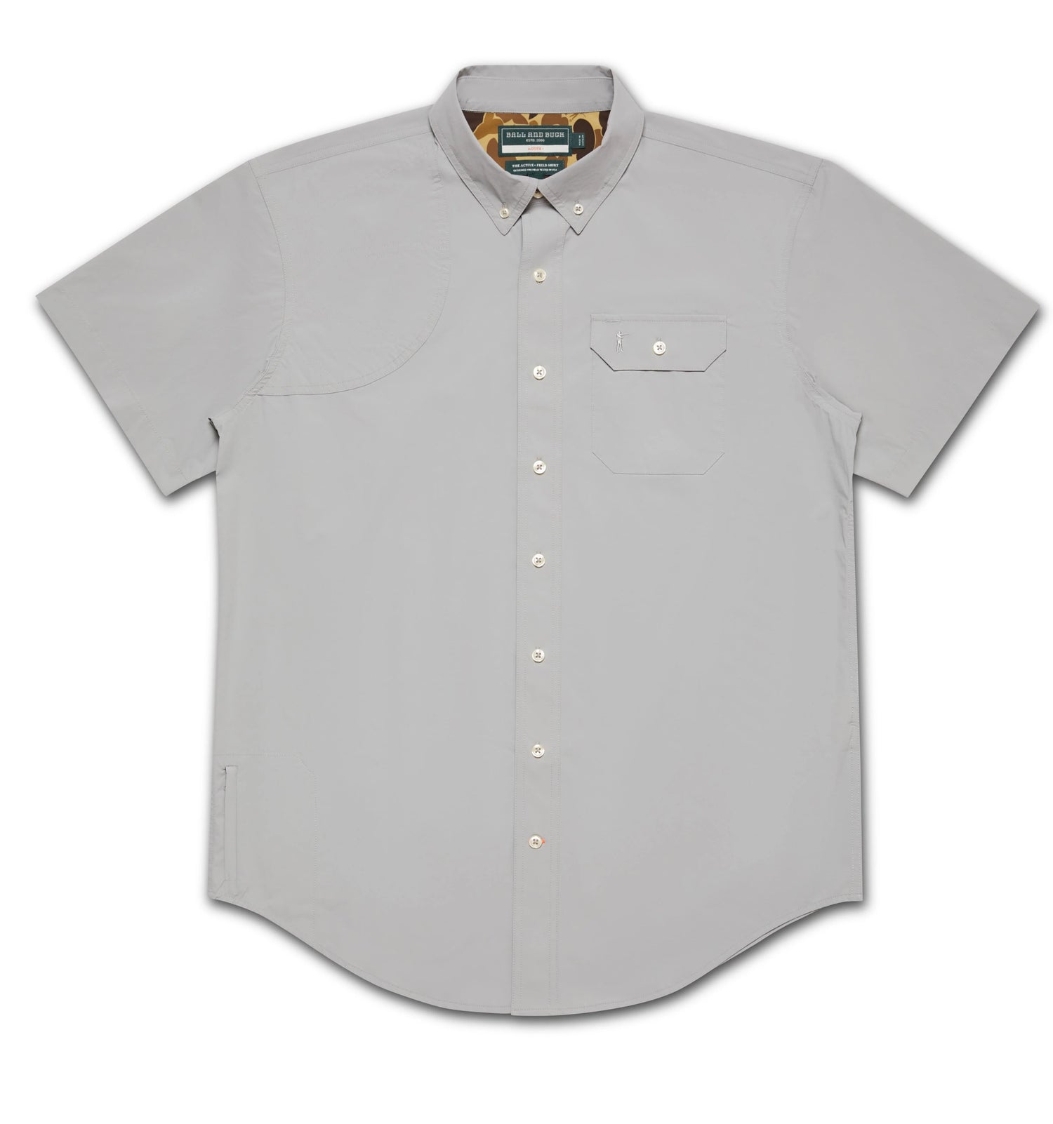 ACTIVE+FIELD SHIRT SS - L.E. &amp; Chalk
