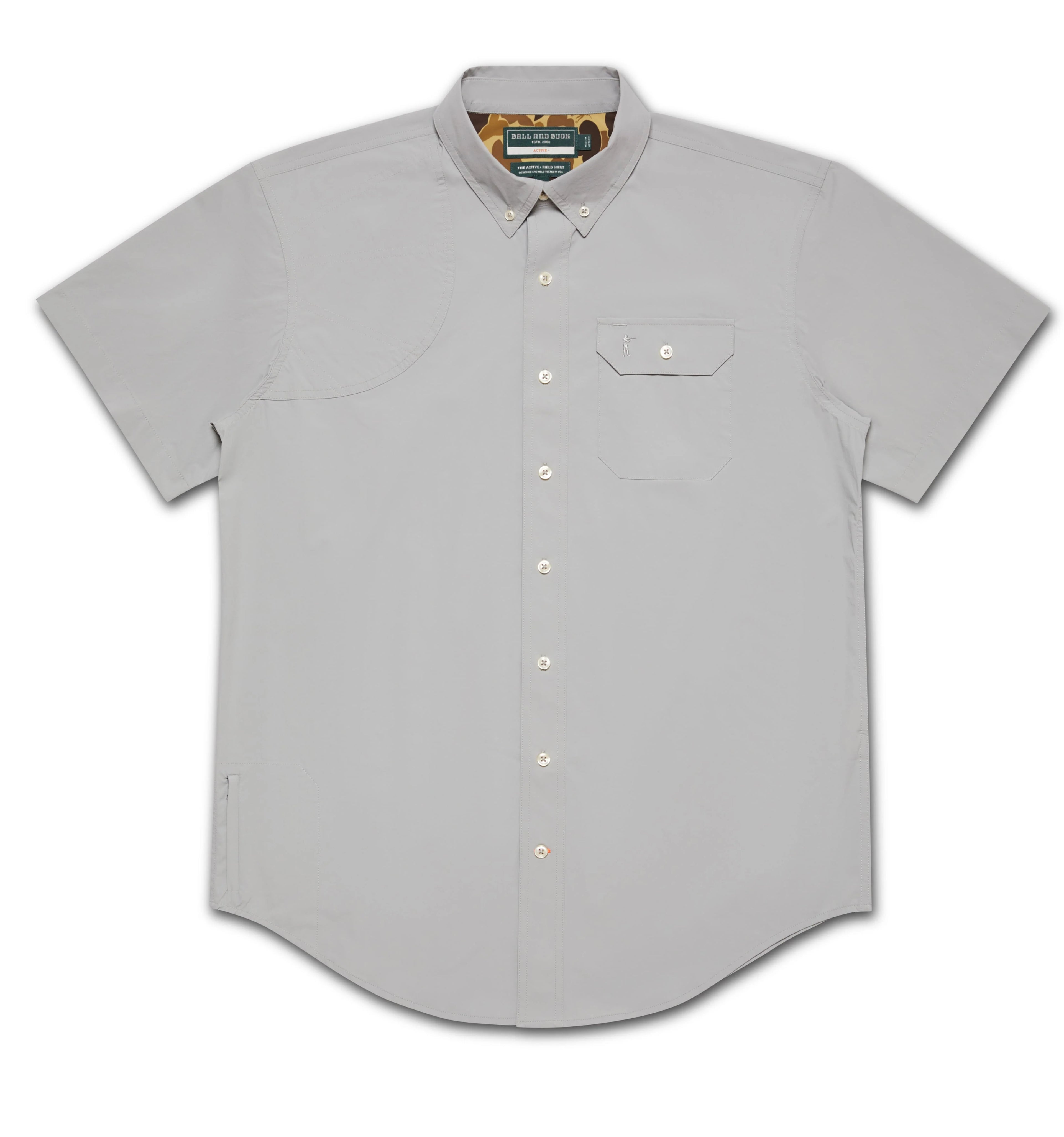 ACTIVE+FIELD SHIRT SS - L.E. &amp; Chalk