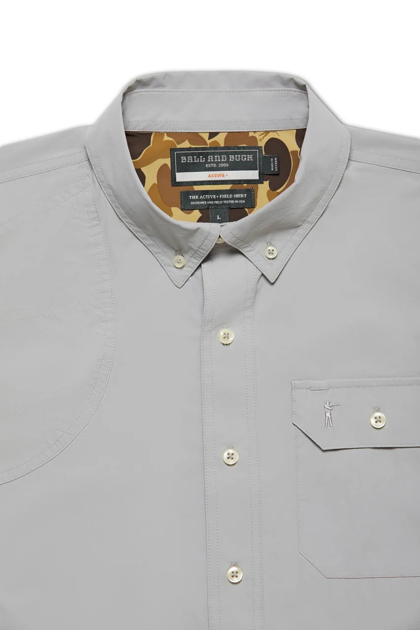 ACTIVE+FIELD SHIRT SS - L.E. &amp; Chalk