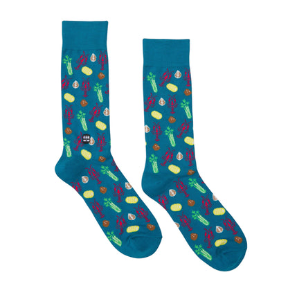 CRAWFISH BOIL SOCKS - L.E. &amp; Chalk