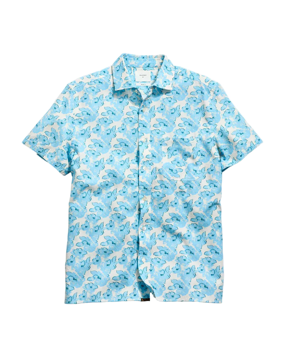SS TEXTURED PAINTED FLORAL TREME SHIRT