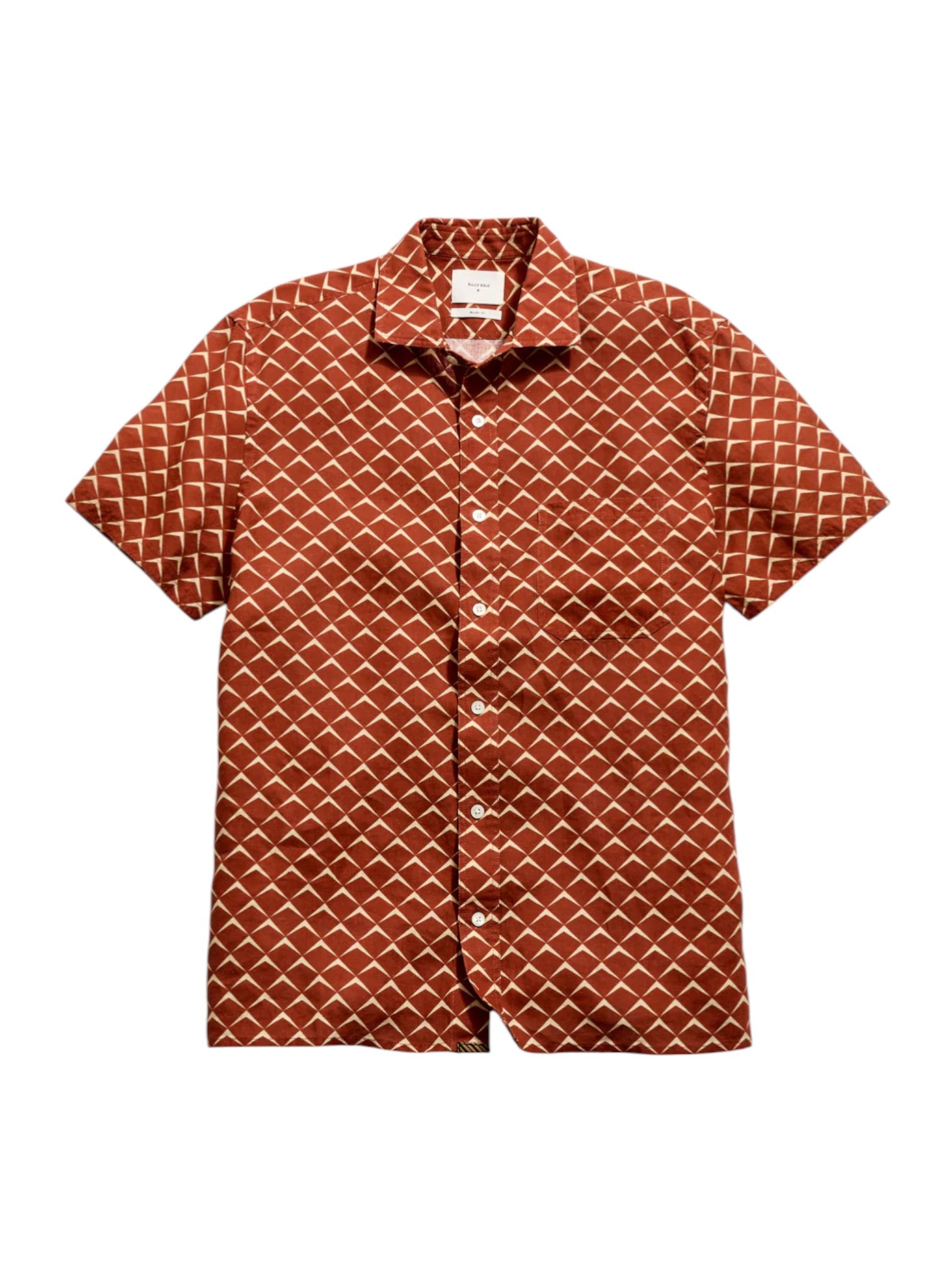 SS PAGODA TILE LINEN TREME SHIRT - L.E. &amp; Chalk