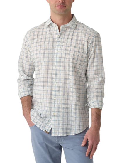 SEERSUCKER PLAID HUTCHESON SPORT SHIRT