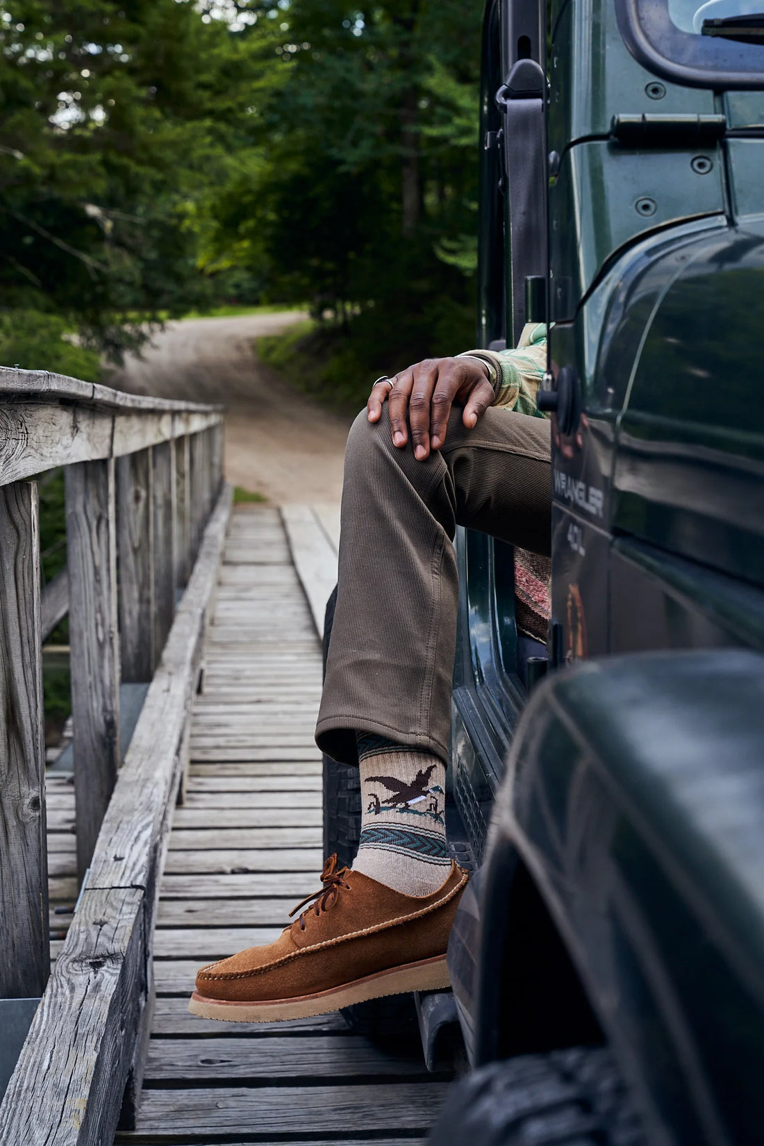 JACQUARD CAMP SOCKS - L.E. &amp; Chalk