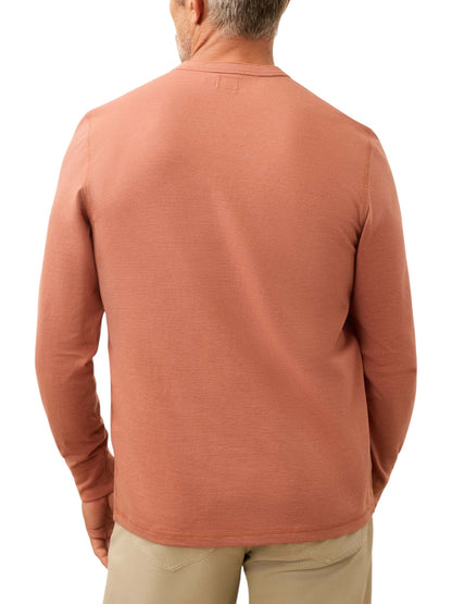 LONG SLEEVE WAFFLE HENLEY - L.E. &amp; Chalk