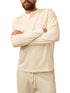 LONG SLEEVE WAFFLE HENLEY - L.E. & Chalk