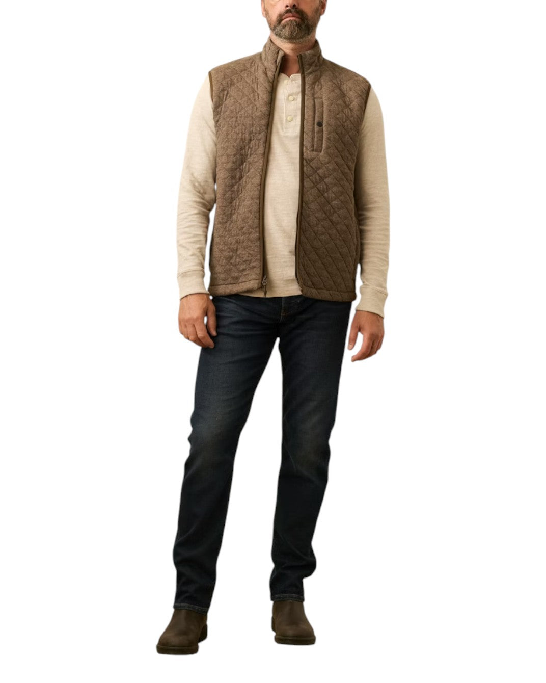EPIC QUILTED FLEECE VEST - L.E. &amp; Chalk
