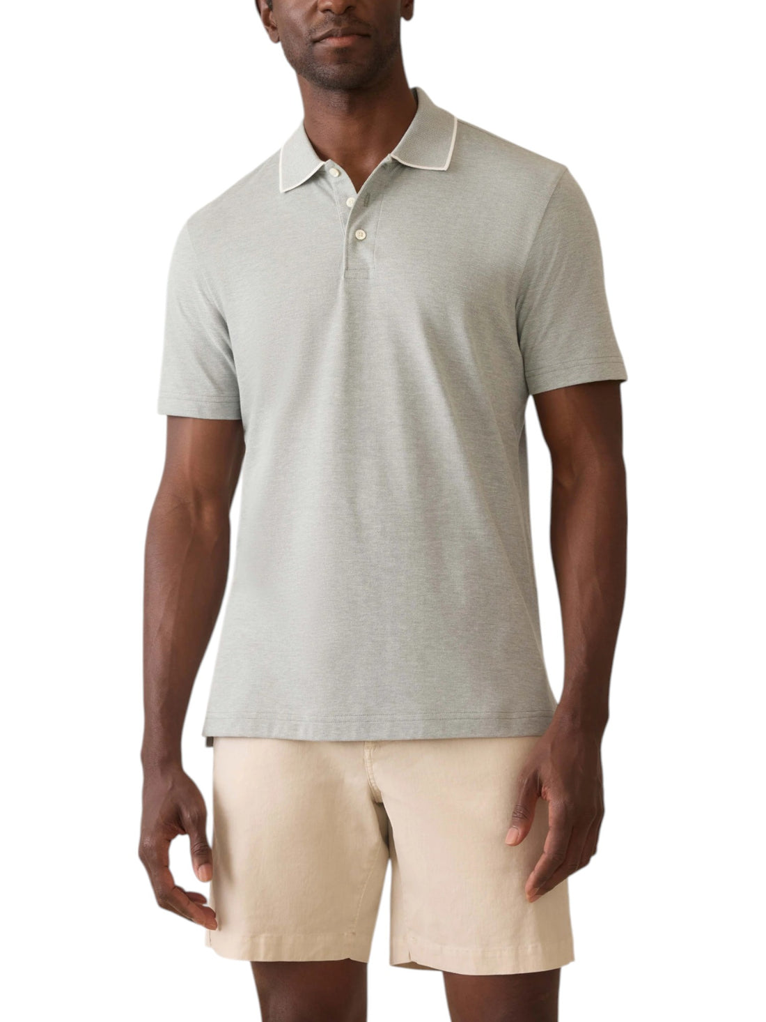 SS MOVEMENT PIQU POLO - L.E. &amp; Chalk
