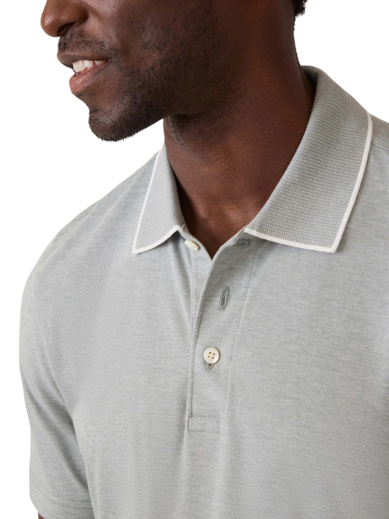 SS MOVEMENT PIQU POLO - L.E. &amp; Chalk