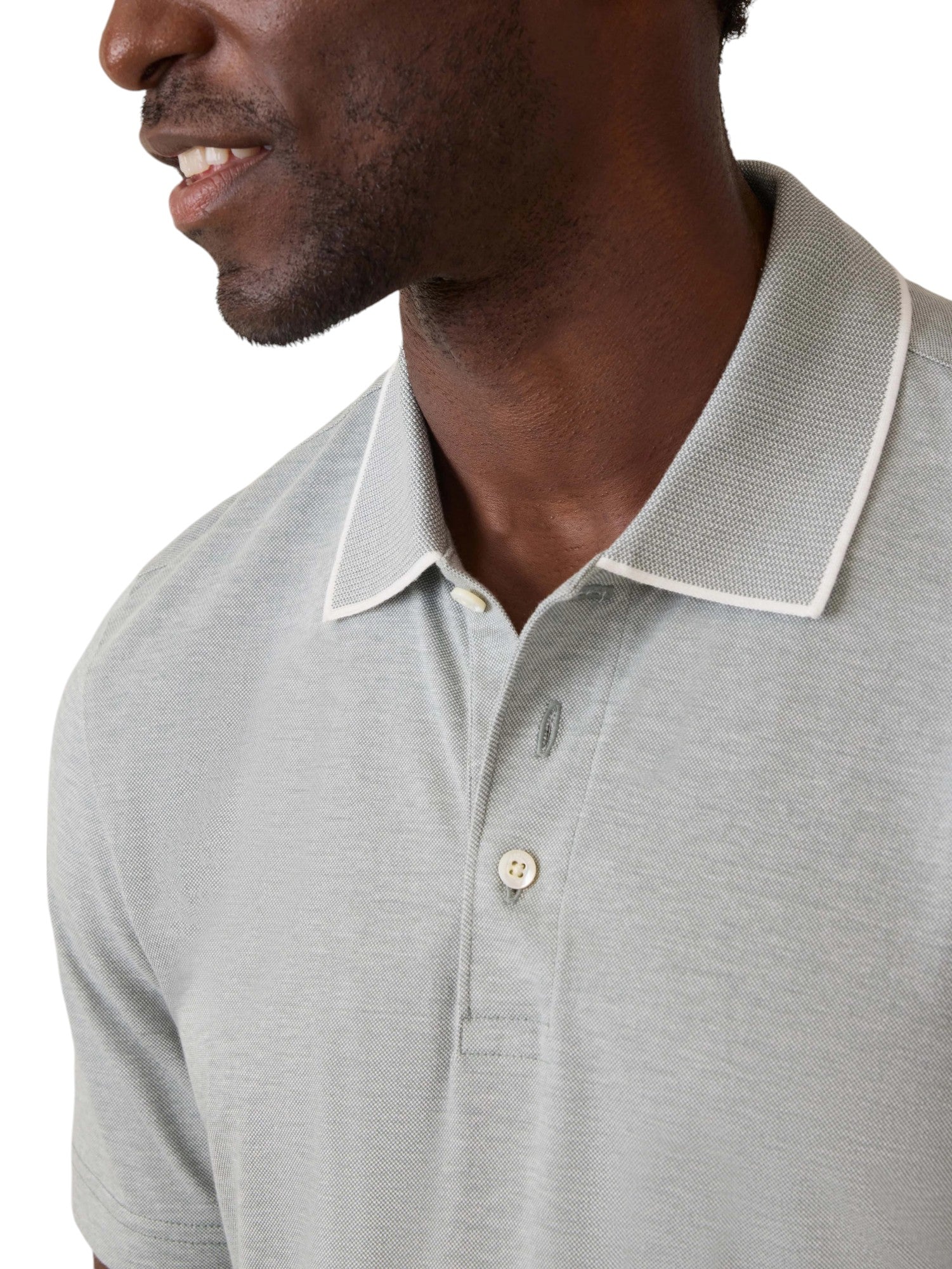 SS MOVEMENT PIQU POLO - L.E. &amp; Chalk