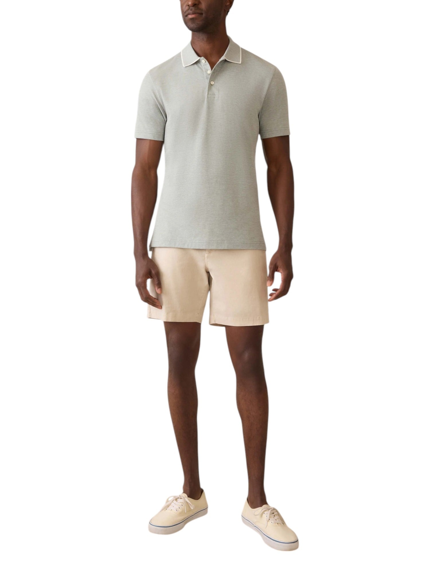 SS MOVEMENT PIQU POLO - L.E. &amp; Chalk