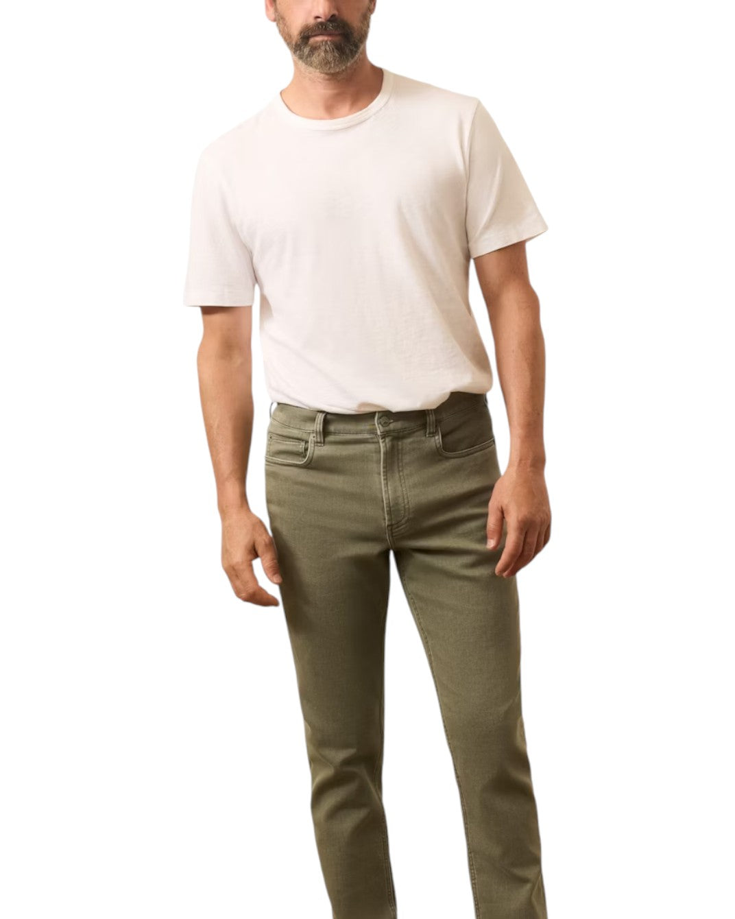 STRETCH TERRY 5 POCKET PANT - L.E. &amp; Chalk