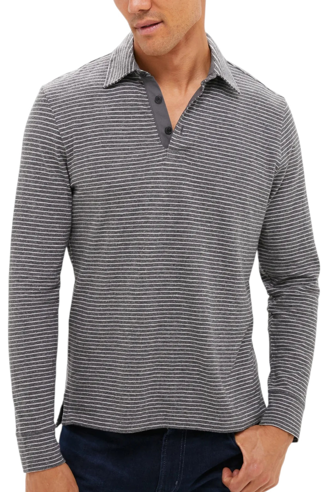 LS SUNWASHED TSHIRT POLO - L.E. &amp; Chalk