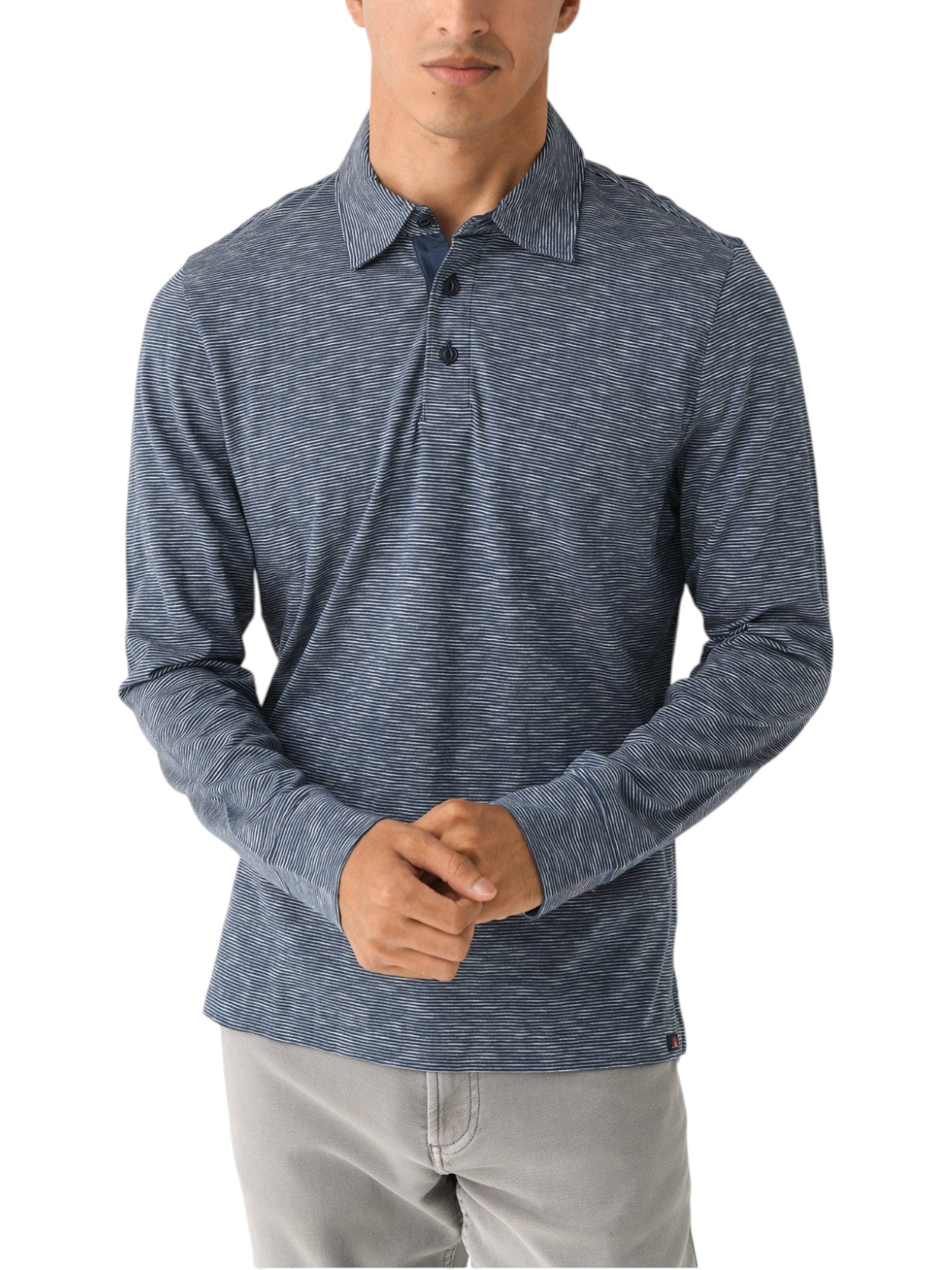 LS SUNWASHED TSHIRT POLO - L.E. &amp; Chalk