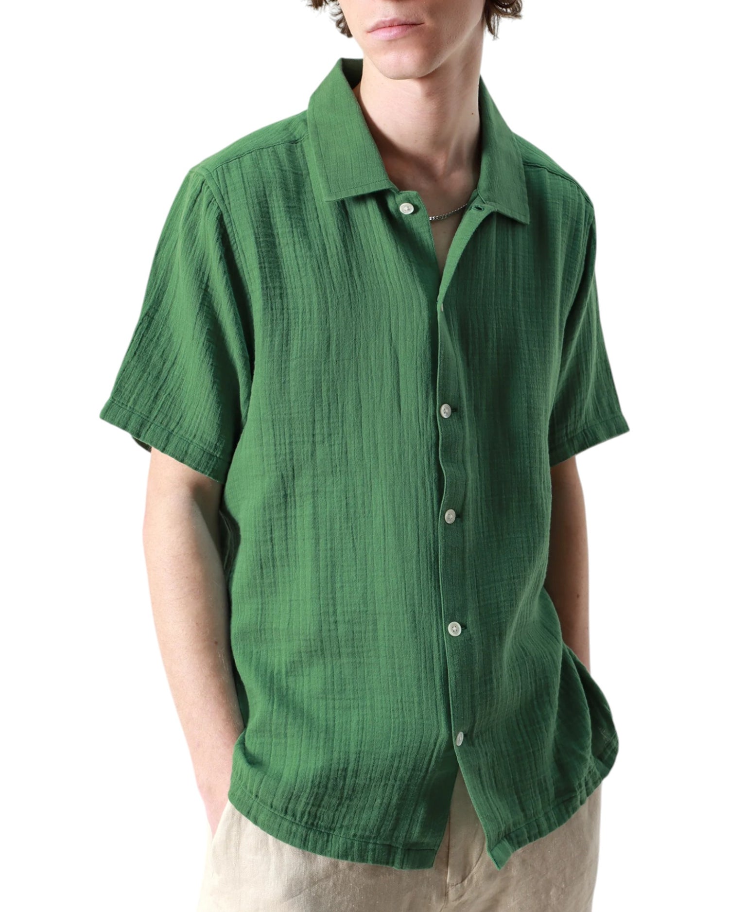 BUSEY DOUBLE CLOTH SHIRT - L.E. &amp; Chalk