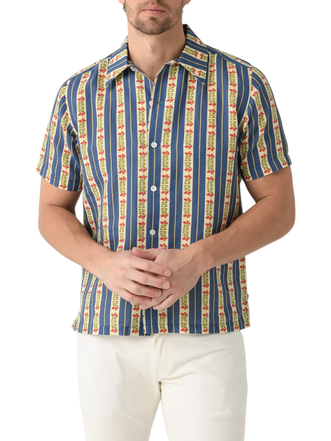 BUSEY FLORAL STRIPE SHIRT