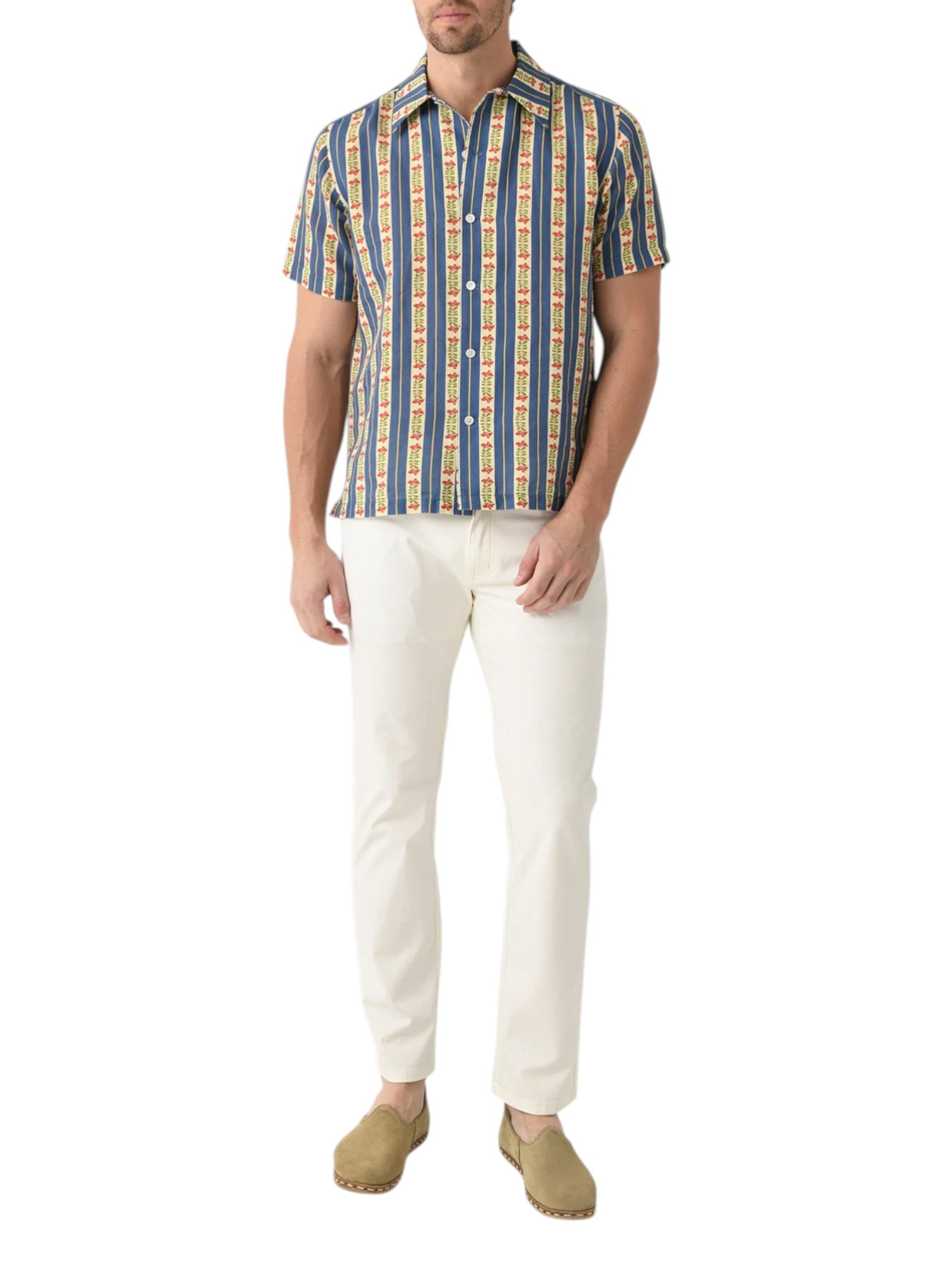 BUSEY FLORAL STRIPE SHIRT