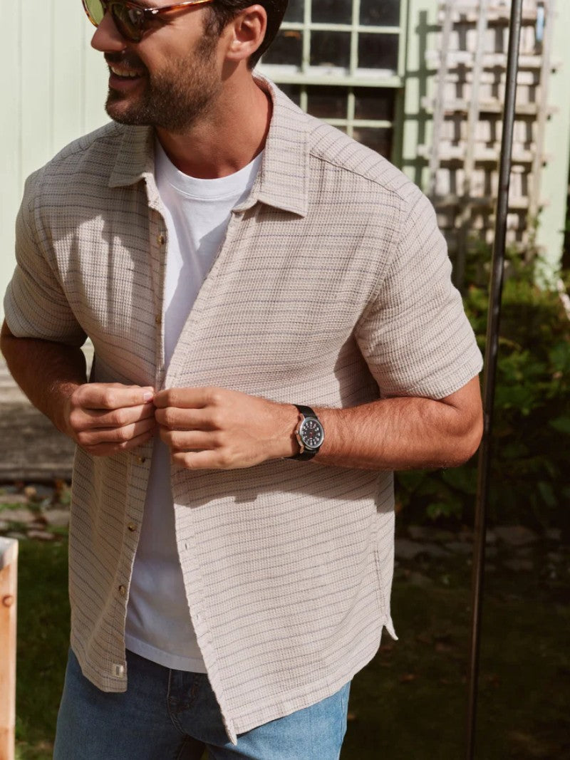 OASIS TEXTURED SHIRT - L.E. &amp; Chalk