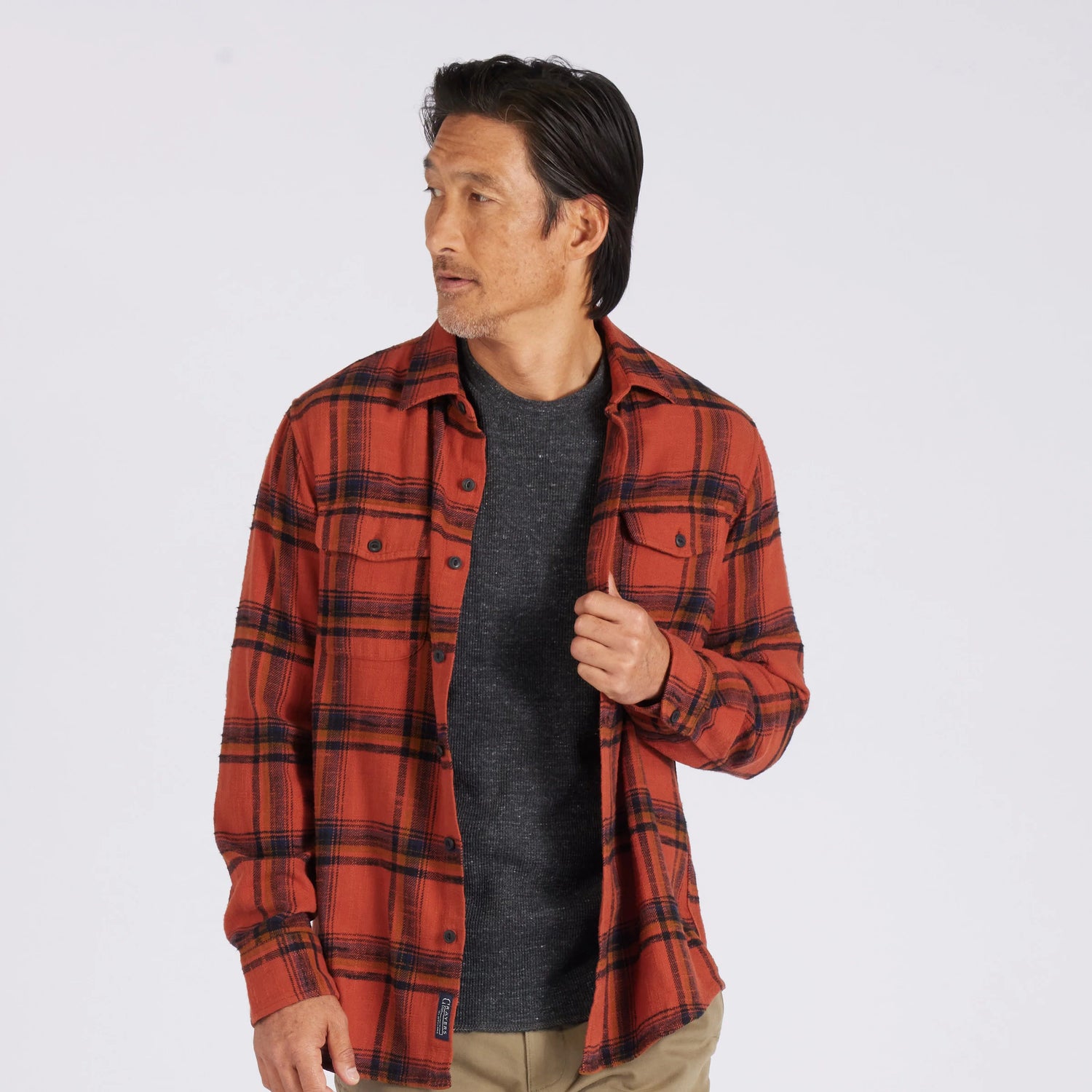 VINTAGE SLUB TWILL SHIRT - L.E. &amp; Chalk