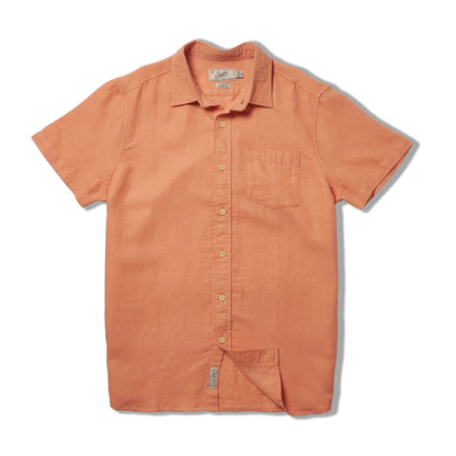 AMALFI TEXTURED HEMP LINEN SS SHIRT - L.E. &amp; Chalk