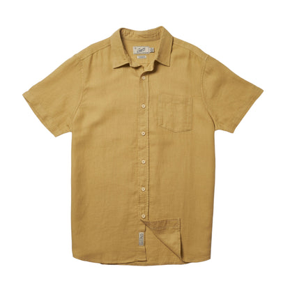 AMALFI TEXTURED HEMP LINEN SS SHIRT - L.E. &amp; Chalk