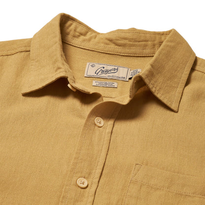 AMALFI TEXTURED HEMP LINEN SS SHIRT - L.E. &amp; Chalk