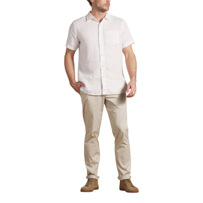 AMALFI TEXTURED HEMP LINEN SS SHIRT - L.E. &amp; Chalk