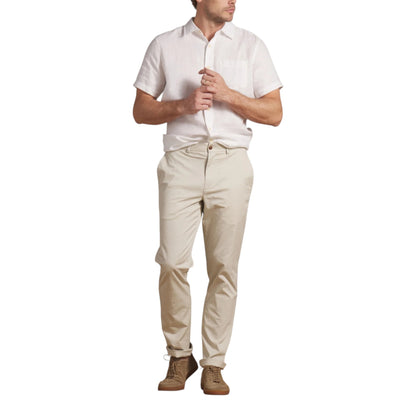 AMALFI TEXTURED HEMP LINEN SS SHIRT - L.E. &amp; Chalk