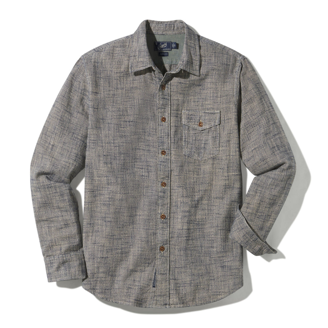 LINEAR SLUB TWILL SHIRT - L.E. &amp; Chalk