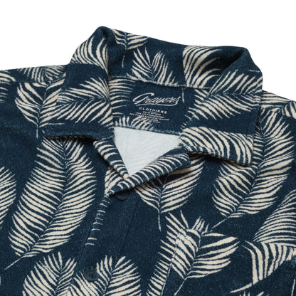 RIVIERA TERRY BUTTON SHIRT - L.E. &amp; Chalk