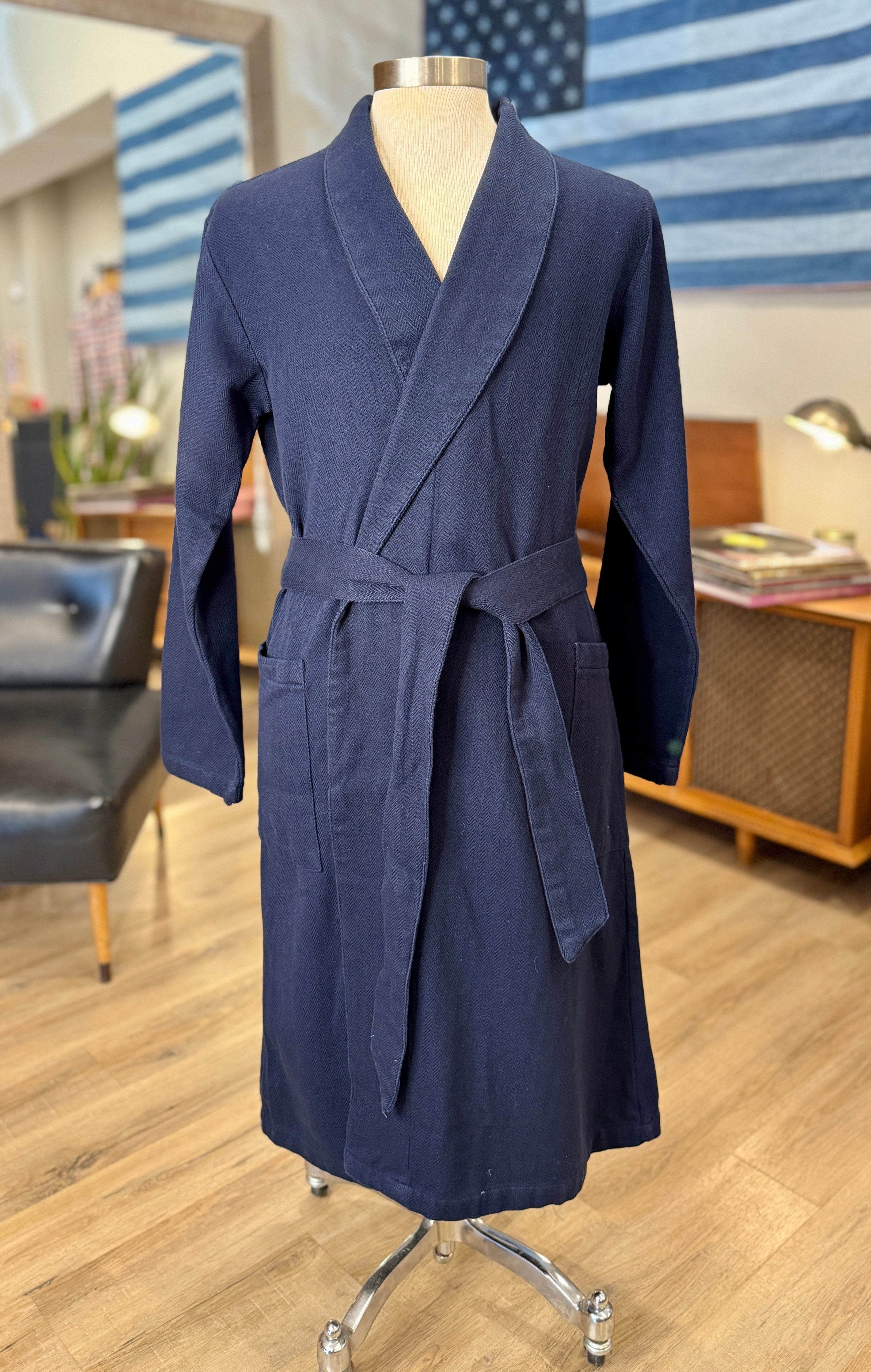 HERRINGBONE ROBE - L.E. &amp; Chalk