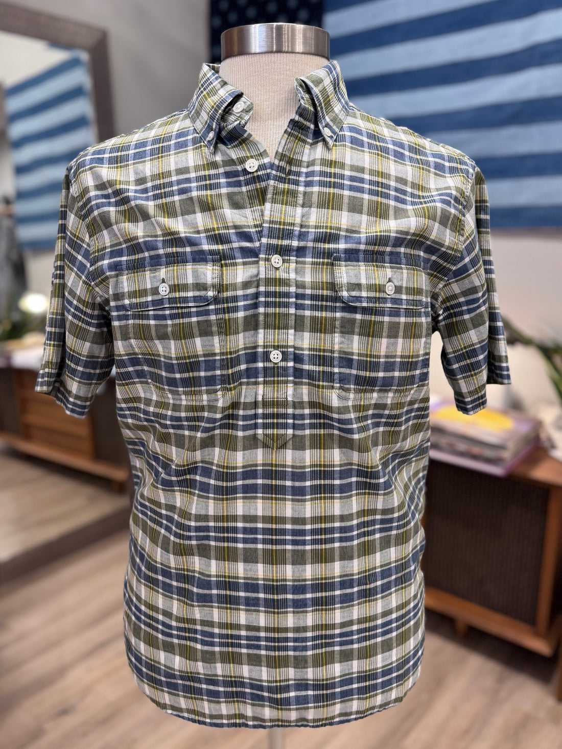POPOVER BUTTON DOWN SS SHIRT - L.E. &amp; Chalk